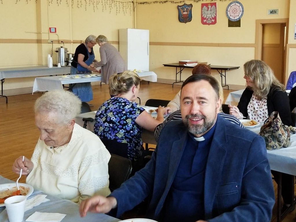 Fr. Roman and Mrs Kardela at 2019 Senior Lunch